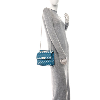 Valentino Garavani Lambskin Medium Free Rockstud Spike Shoulder Bag Cerulean 2 of 9