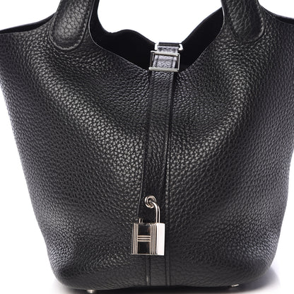Hermes Taurillon Clemence Picotin Lock 18 PM Black 10 of 10