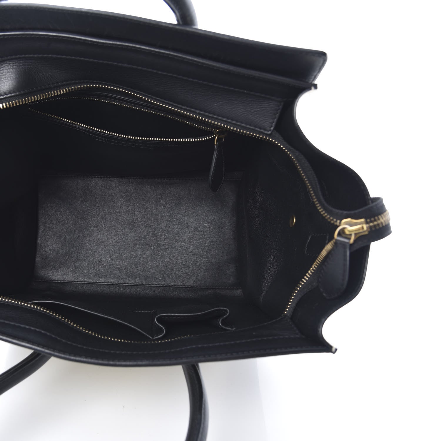 Celine Velluto Calfskin Mini Tri-Color Luggage Vanilla 5 of 11