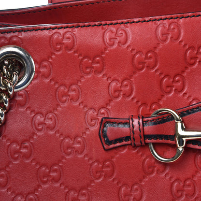 Gucci Guccissima Large Emily Chain Shoulder Bag Red 15 of 20