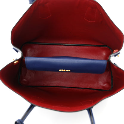 Prada Saffiano Cuir Large Double Bag Bleuette 5 of 13