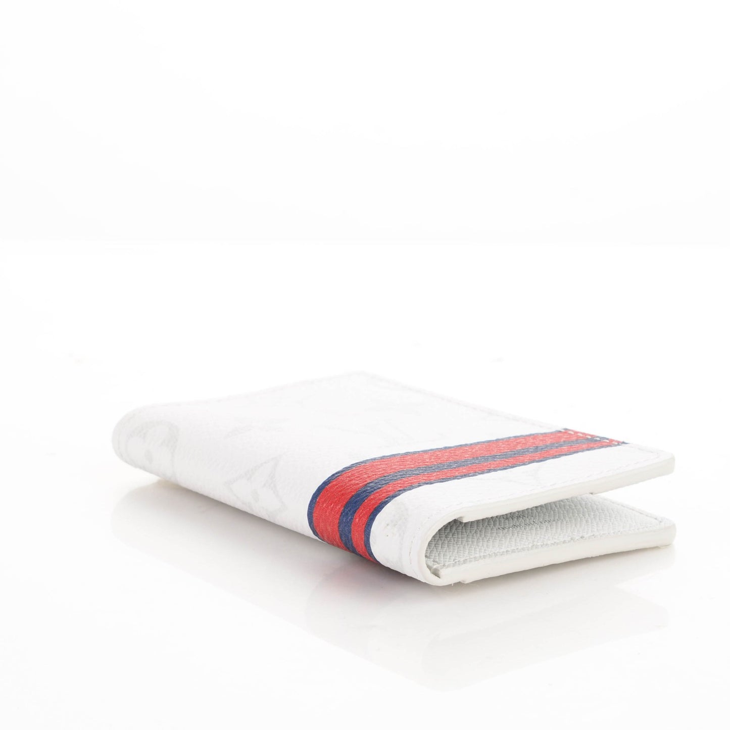 Monogram Stripes Pocket Organizer NM White