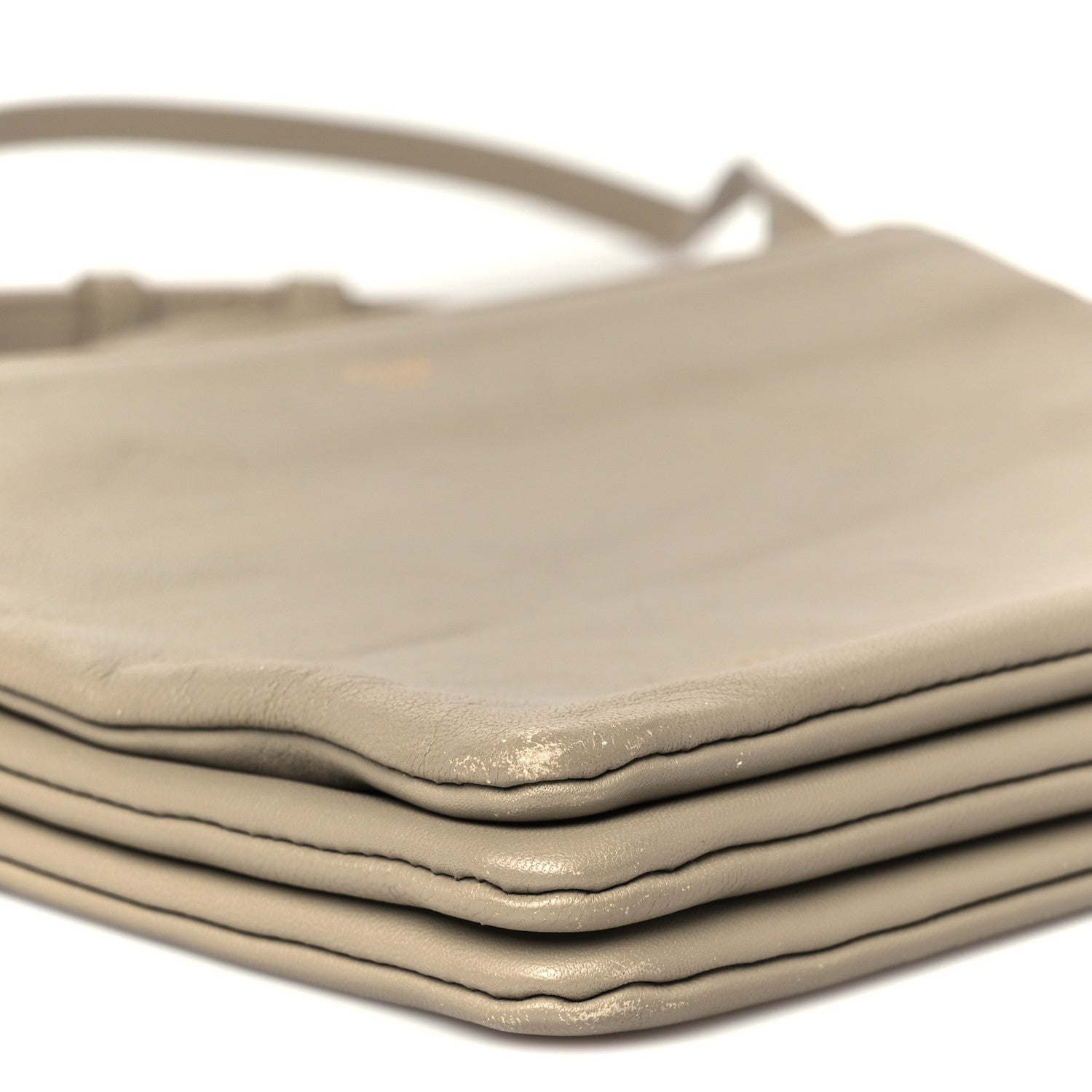 Celine Lambskin Large Trio Crossbody Bag Beige 10 of 12