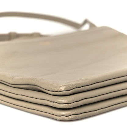 Celine Lambskin Large Trio Crossbody Bag Beige 10 of 12