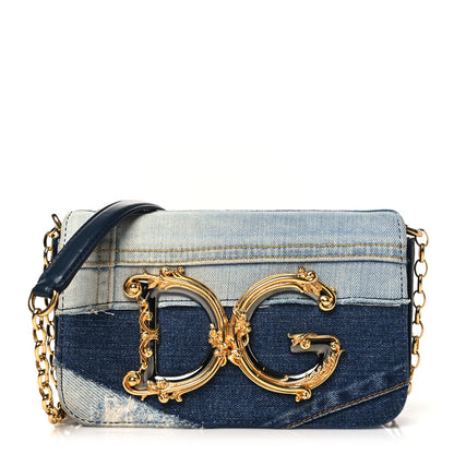 Dolce & Gabbana Denim DG Girls Shoulder Bag Blue 1 of 9