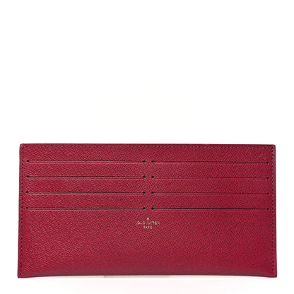 Louis Vuitton Calfskin Pochette Felicie Card Holder Insert Fuchsia 1 of 7