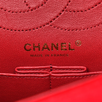 Chanel Velvet Chevron Quilted 2.55 Reissue 225 Flap Red 6 of 12