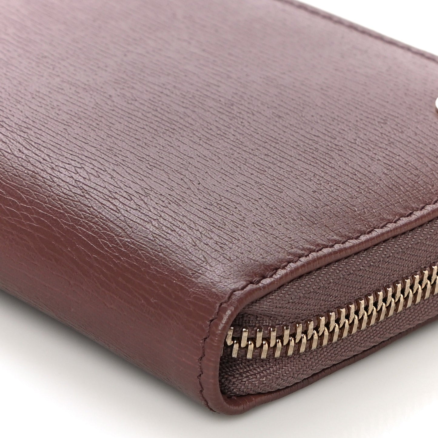Calfskin Betty Zip Around Wallet Brown