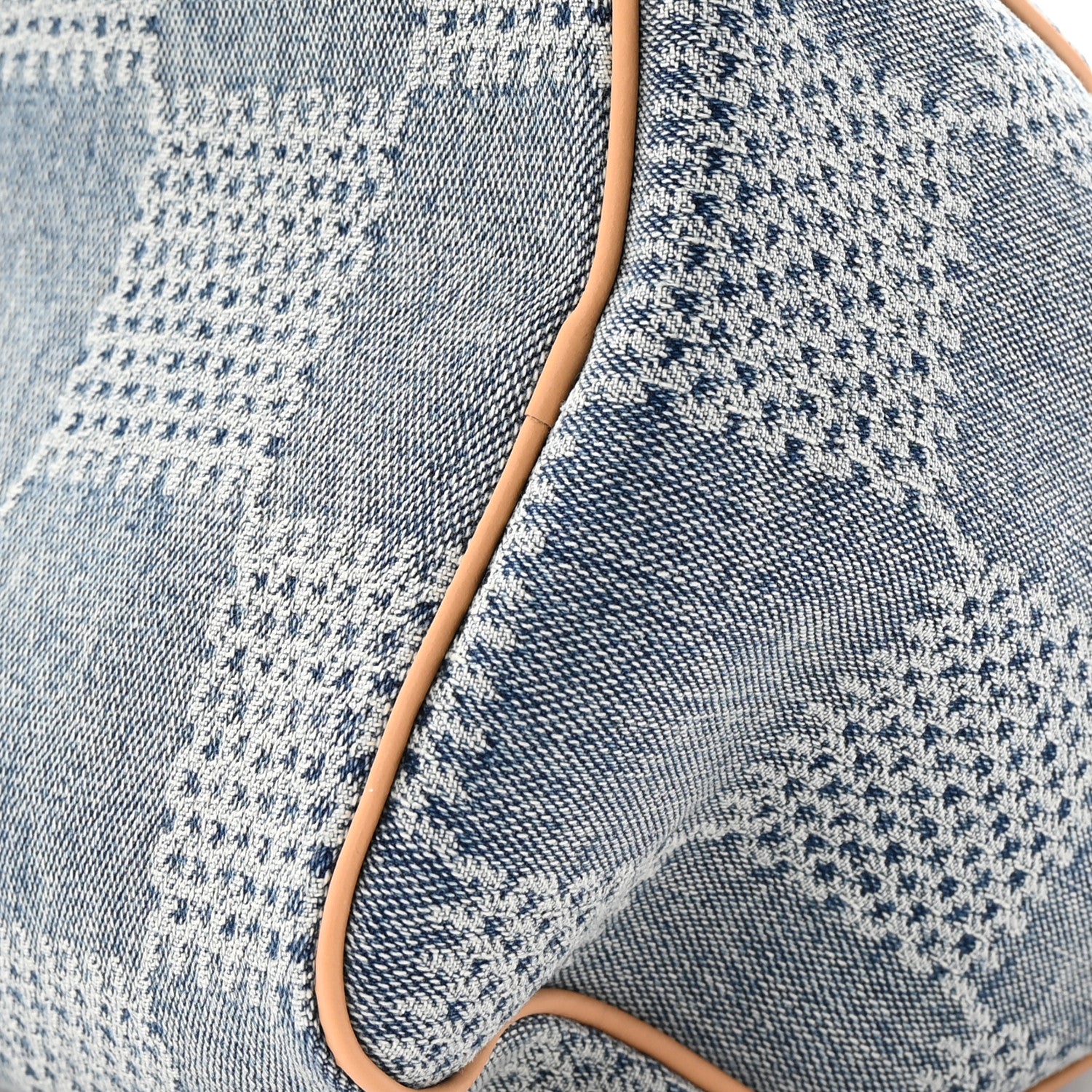 Louis Vuitton Damier Denim 3D Speedy Bandouliere 25 Bleu 9 of 9