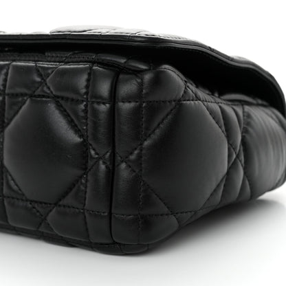Christian Dior Calfskin Macrocannage Medium Caro Bag Black 10 of 11