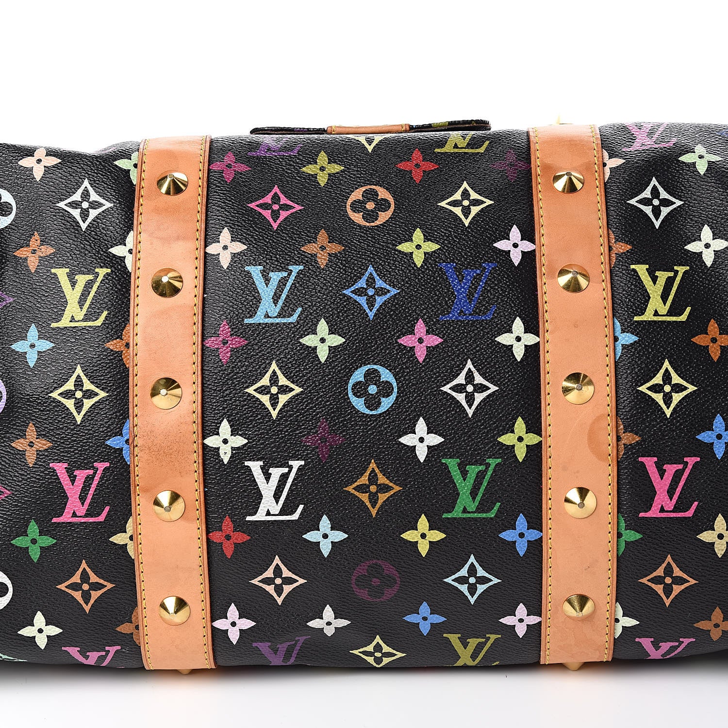 Louis Vuitton Monogram Multicolor Keepall 45 Black 8 of 13