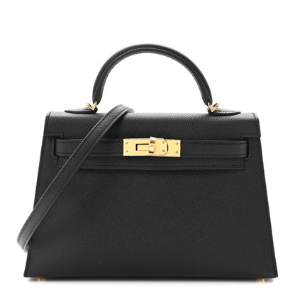 Hermes Epsom Mini Kelly Sellier 20 Black 1 of 9