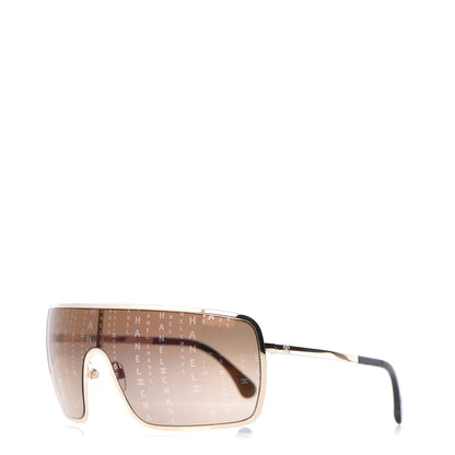 Chanel Shield Runway Sunglasses 71213 Gold 1 of 6