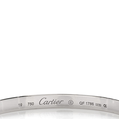 Cartier 18K White Gold LOVE Bracelet 19 4 of 4