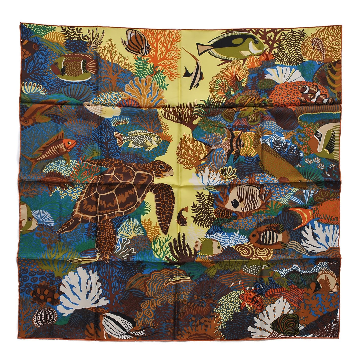 Silk Under The Waves Scarf 90