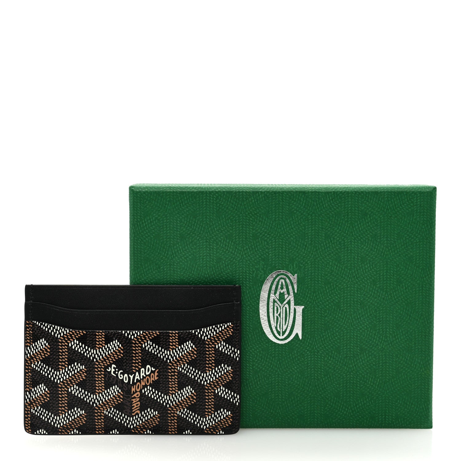 Goyard Goyardine Saint Sulpice Card Holder Black 7 of 7