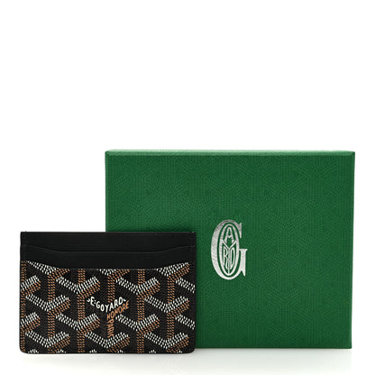 Goyard Goyardine Saint Sulpice Card Holder Black 7 of 7