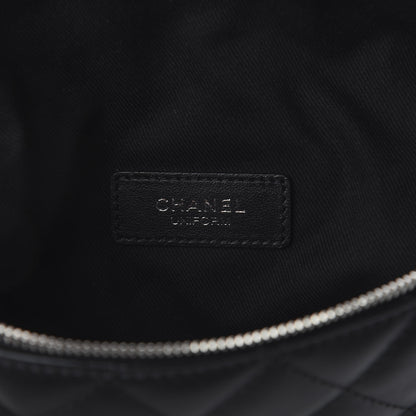 Chanel Lambskin Quilted Waist Belt Bag Black 7 of 11