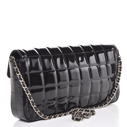 Chanel Patent East West Chocolate Bar Flap Black 3 of 8