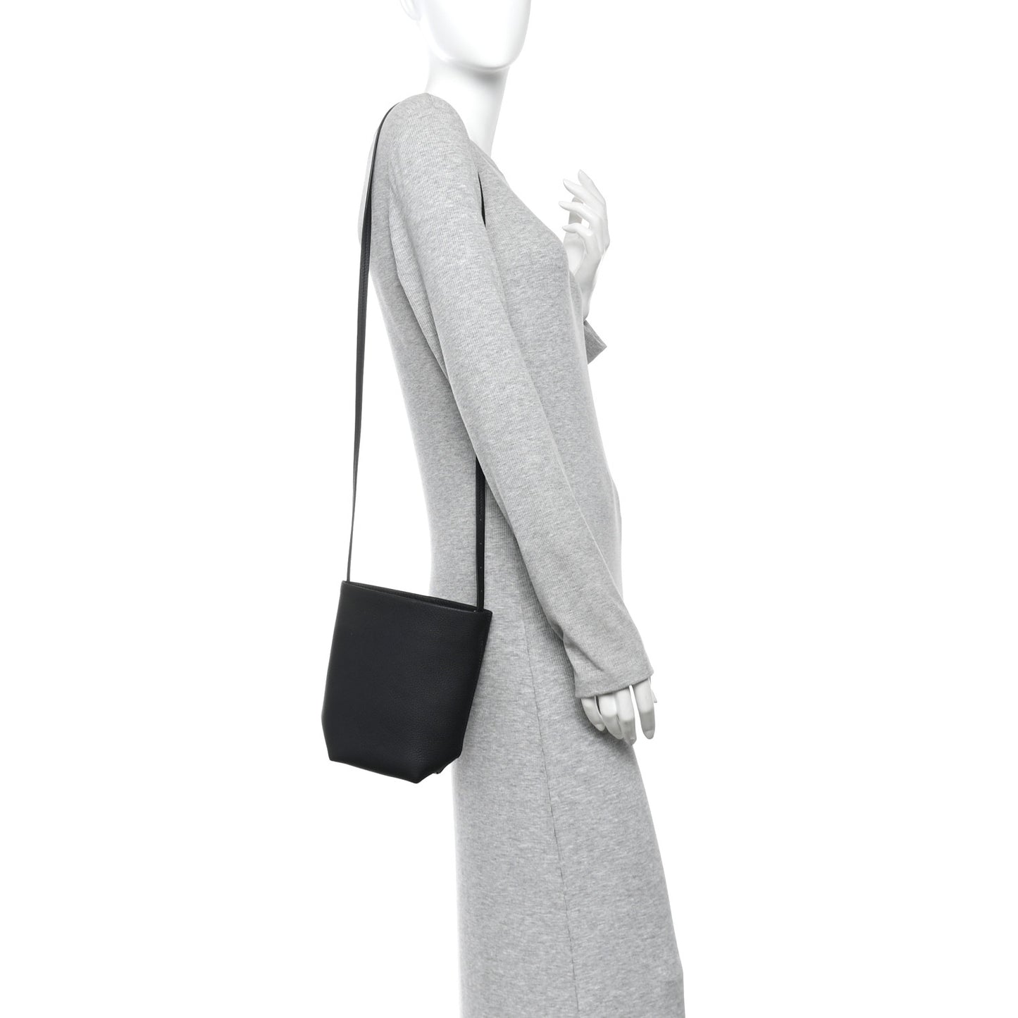 Grained Calfskin Small N/S Park Crossbody Black