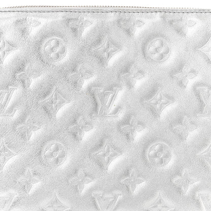 Louis Vuitton Metallic Lambskin Embossed Monogram Coussin PM Silver 7 of 10
