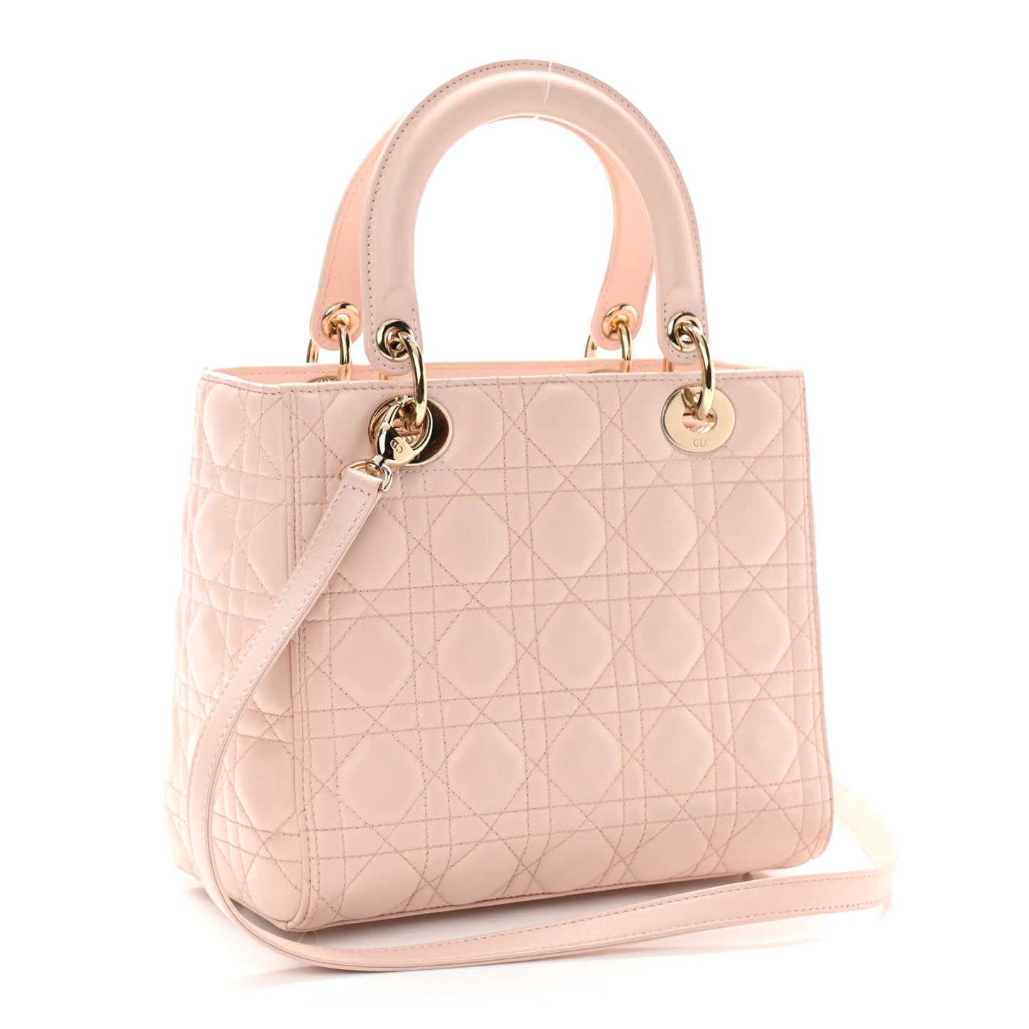 Lambskin Cannage Medium Lady Dior Light Pink