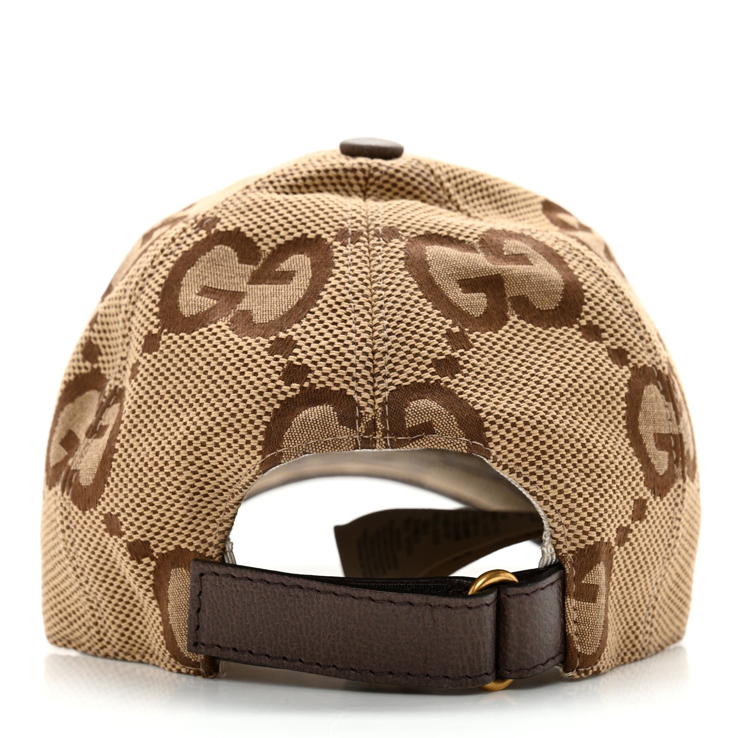 Monogram Jumbo GG Baseball Hat S 56 Camel Ebony