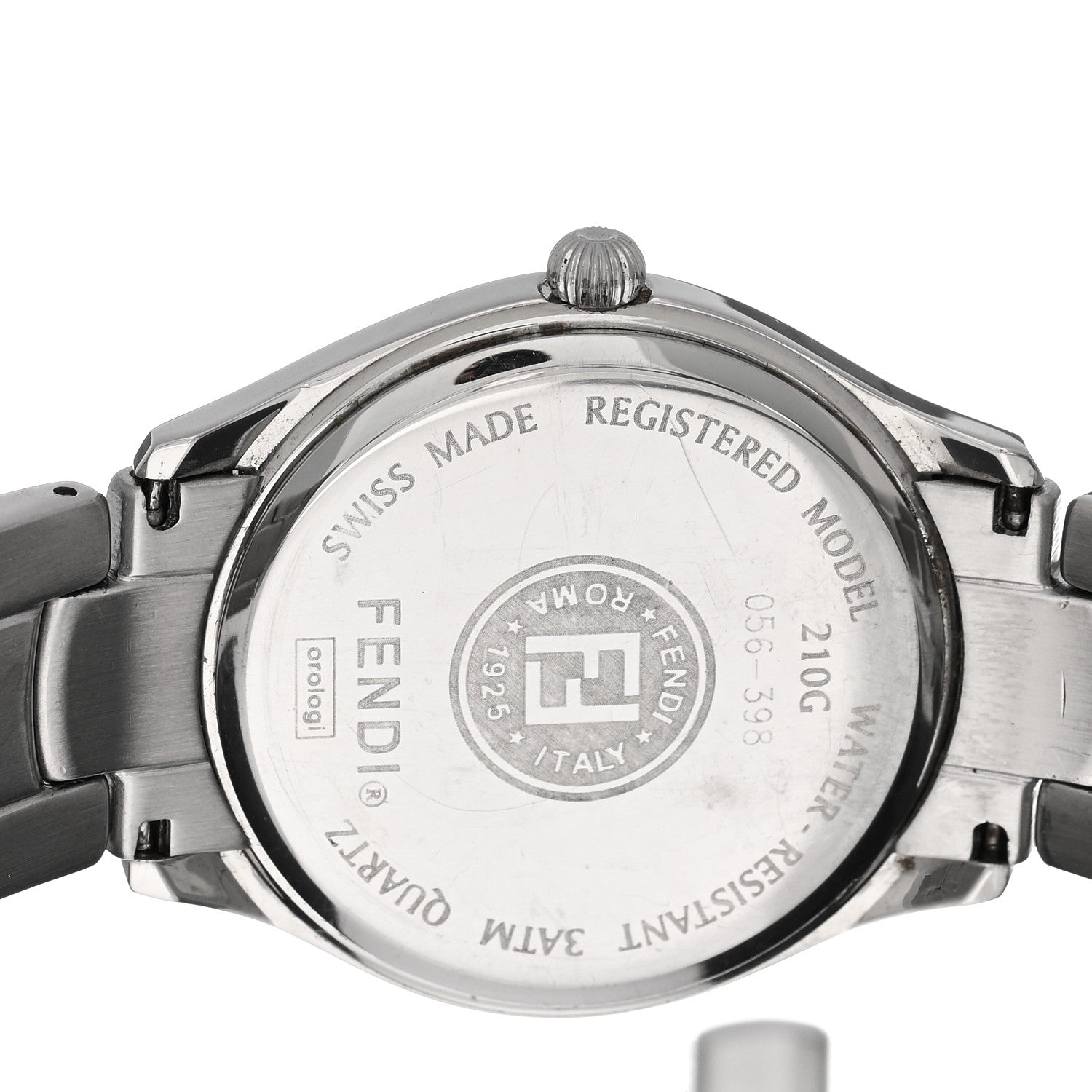 Fendi Stainless Steel 35mm 210G Orologi Quartz Watch Black 4 of 5