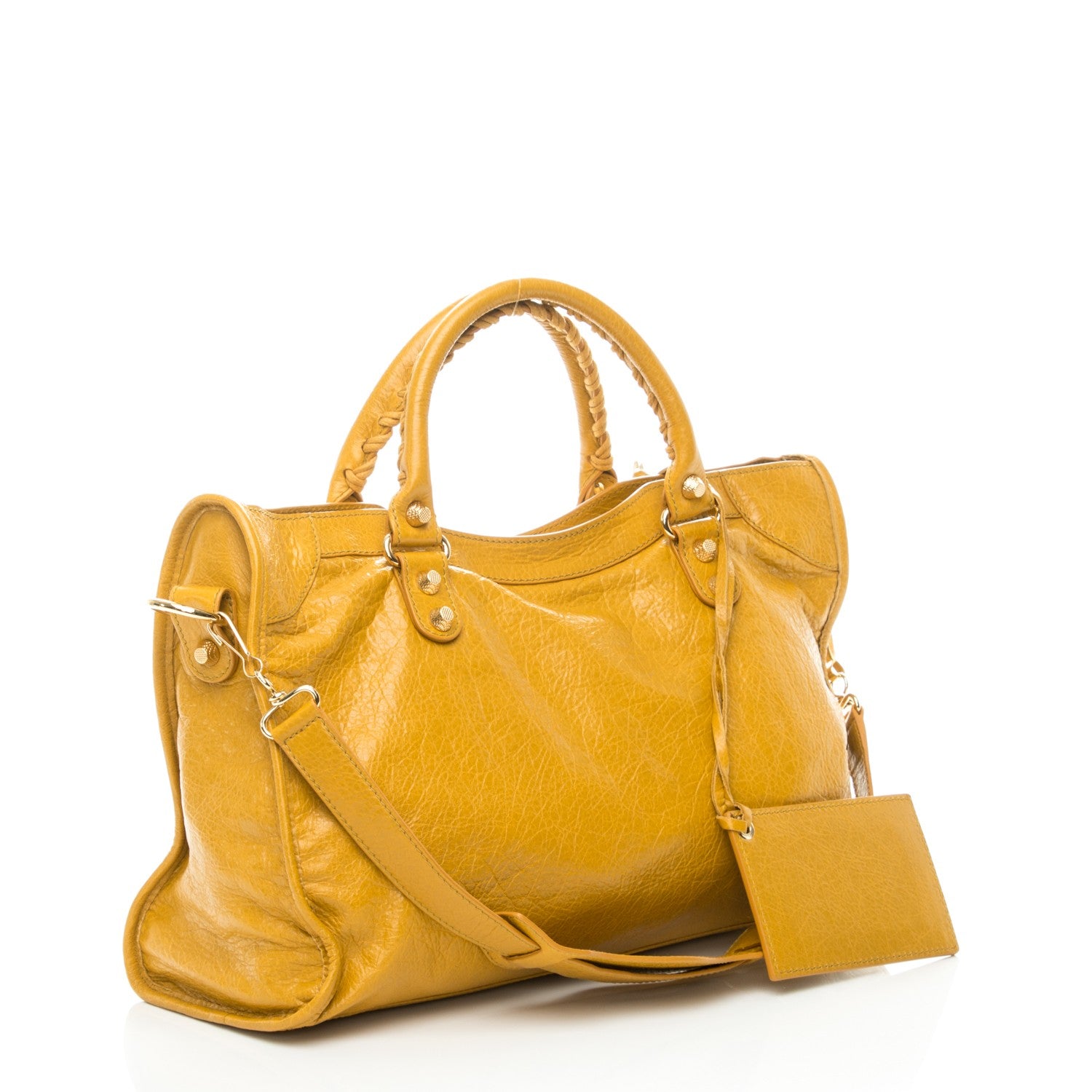 Balenciaga Agneau Giant 12 Gold Hardware City Jaune Moutarde 3 of 8