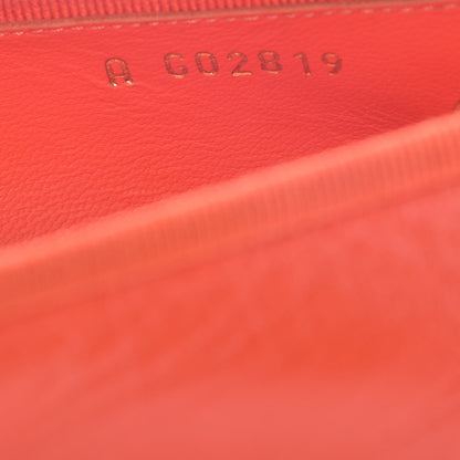 Chanel Goatskin Cap Toe CC Ballerina Flats 37 Orange 8 of 10