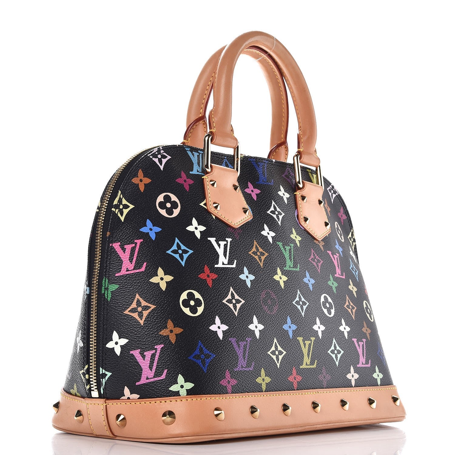 Louis Vuitton Monogram Multicolor Alma Black 3 of 10