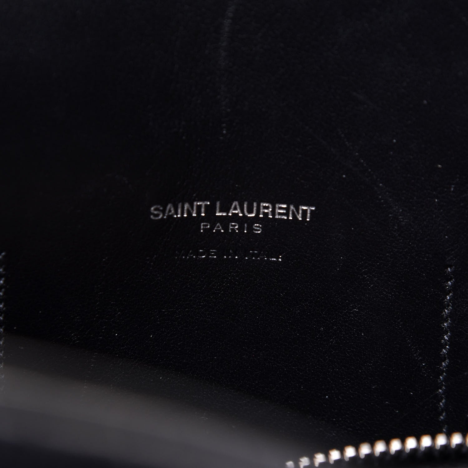 Saint Laurent Calfskin Crocodile Embossed Small Sac de Jour Black 5 of 9