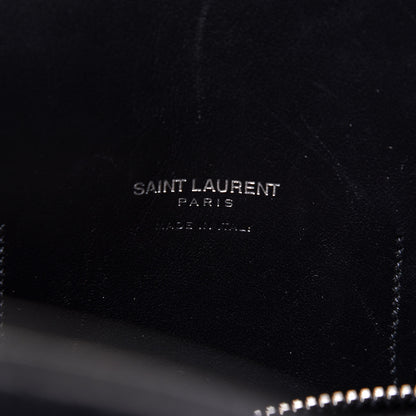 Saint Laurent Calfskin Crocodile Embossed Small Sac de Jour Black 5 of 9