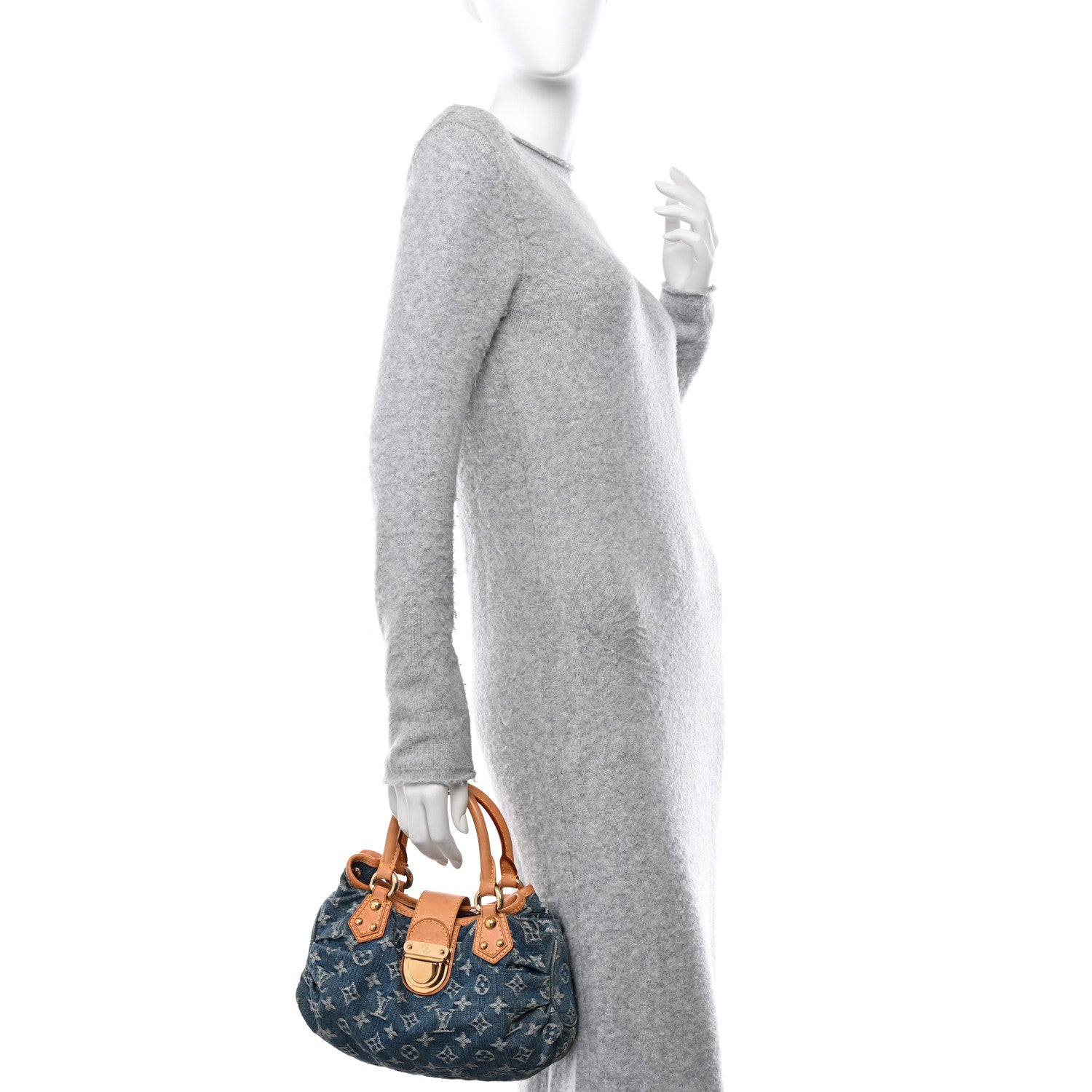Louis Vuitton Monogram Denim Pleaty Blue 2 of 11