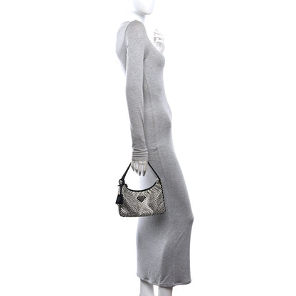 Prada Satin Crystal Mini Re-Edition 2000 Bag Cristal 2 of 10