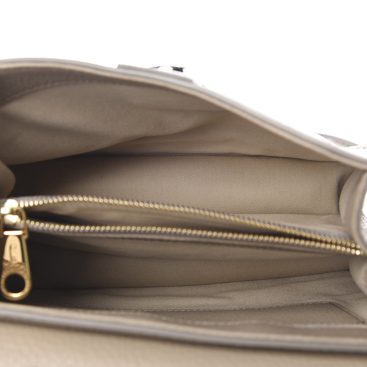 Shiny Grained Calfskin Small Aby Day Shoulder Bag Motty Grey