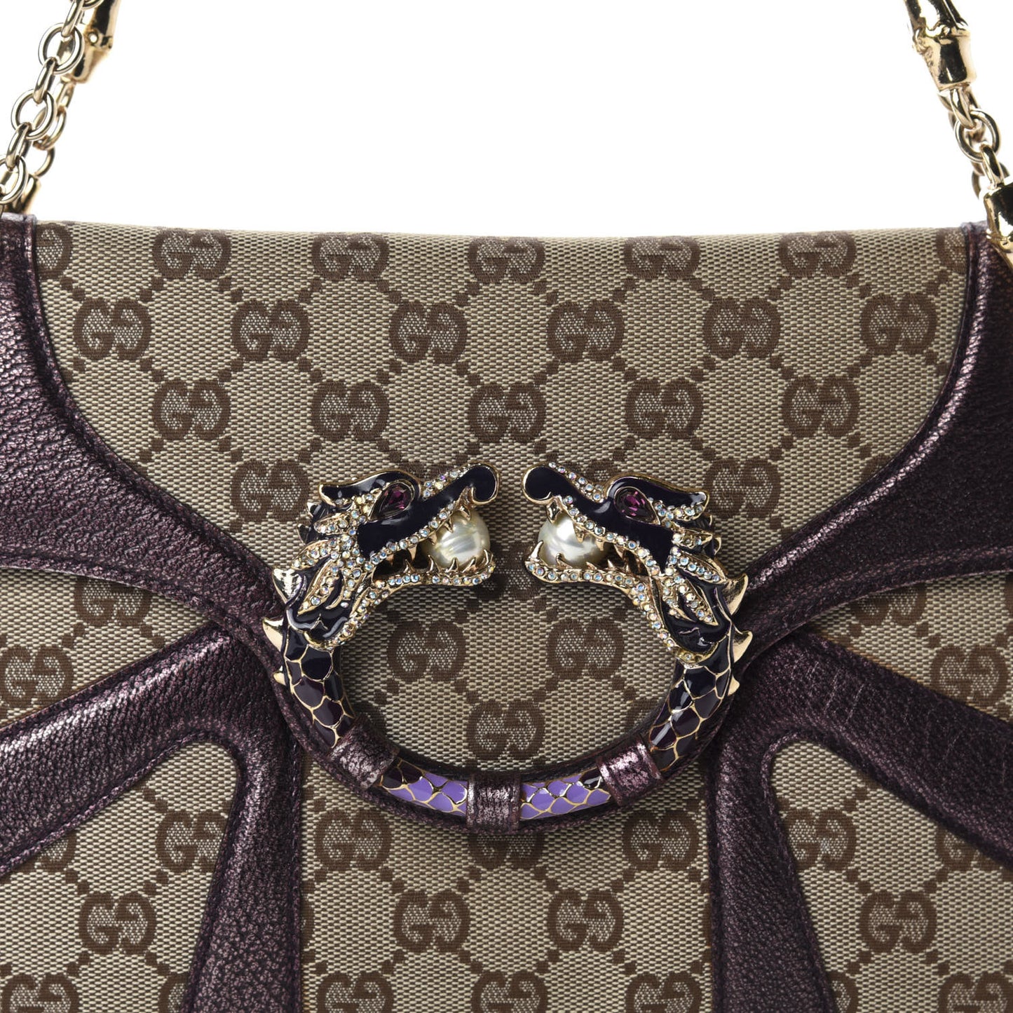 Monogram Tom Ford Jeweled Dragon Bag Purple