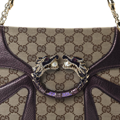 Gucci Monogram Tom Ford Jeweled Dragon Bag Purple 10 of 10