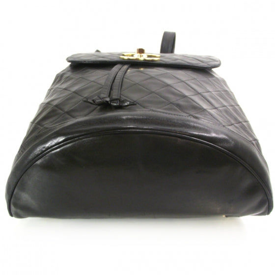 Lambskin Large Backpack Black