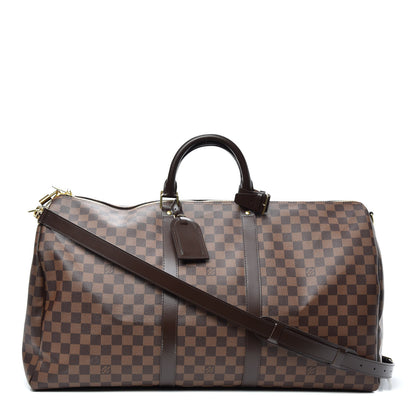 Louis Vuitton Damier Ebene Keepall Bandouliere 55 1 of 7