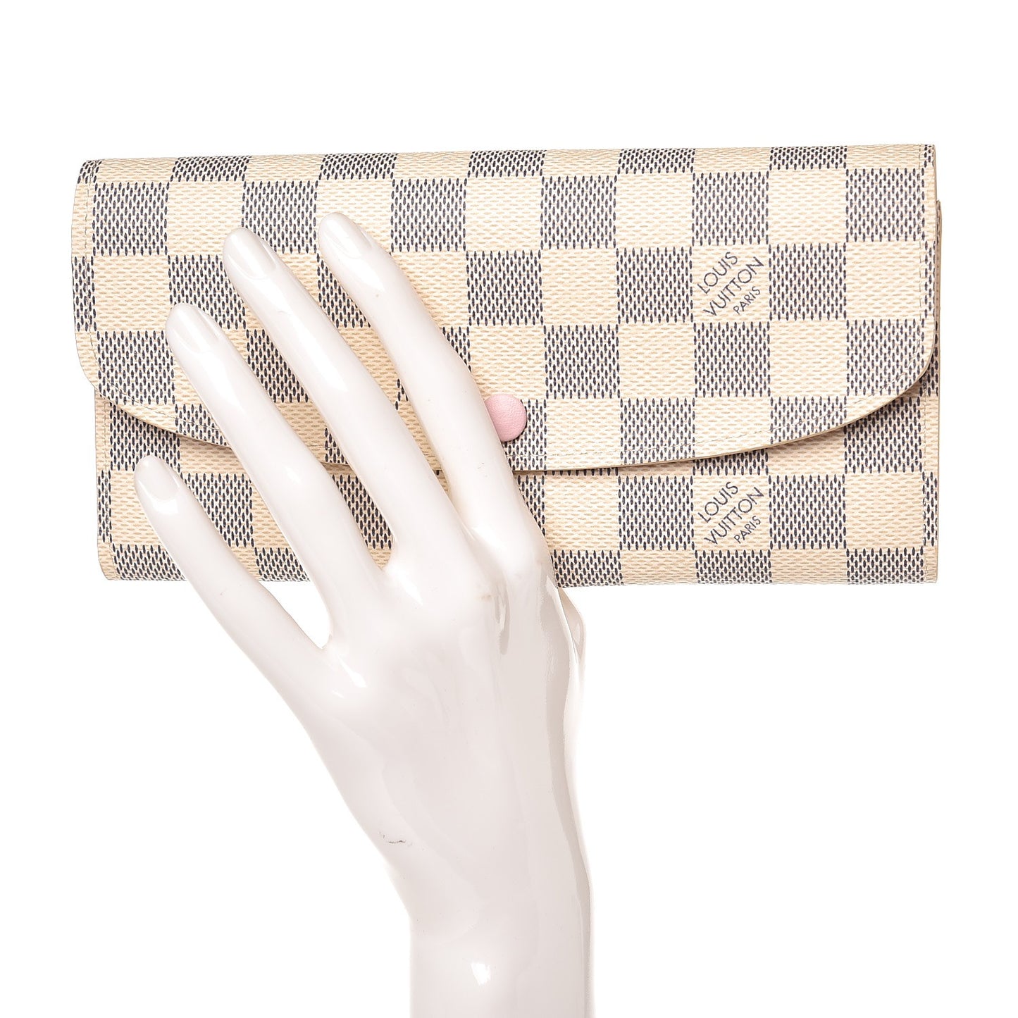 Damier Azur Emilie Wallet Rose Ballerine
