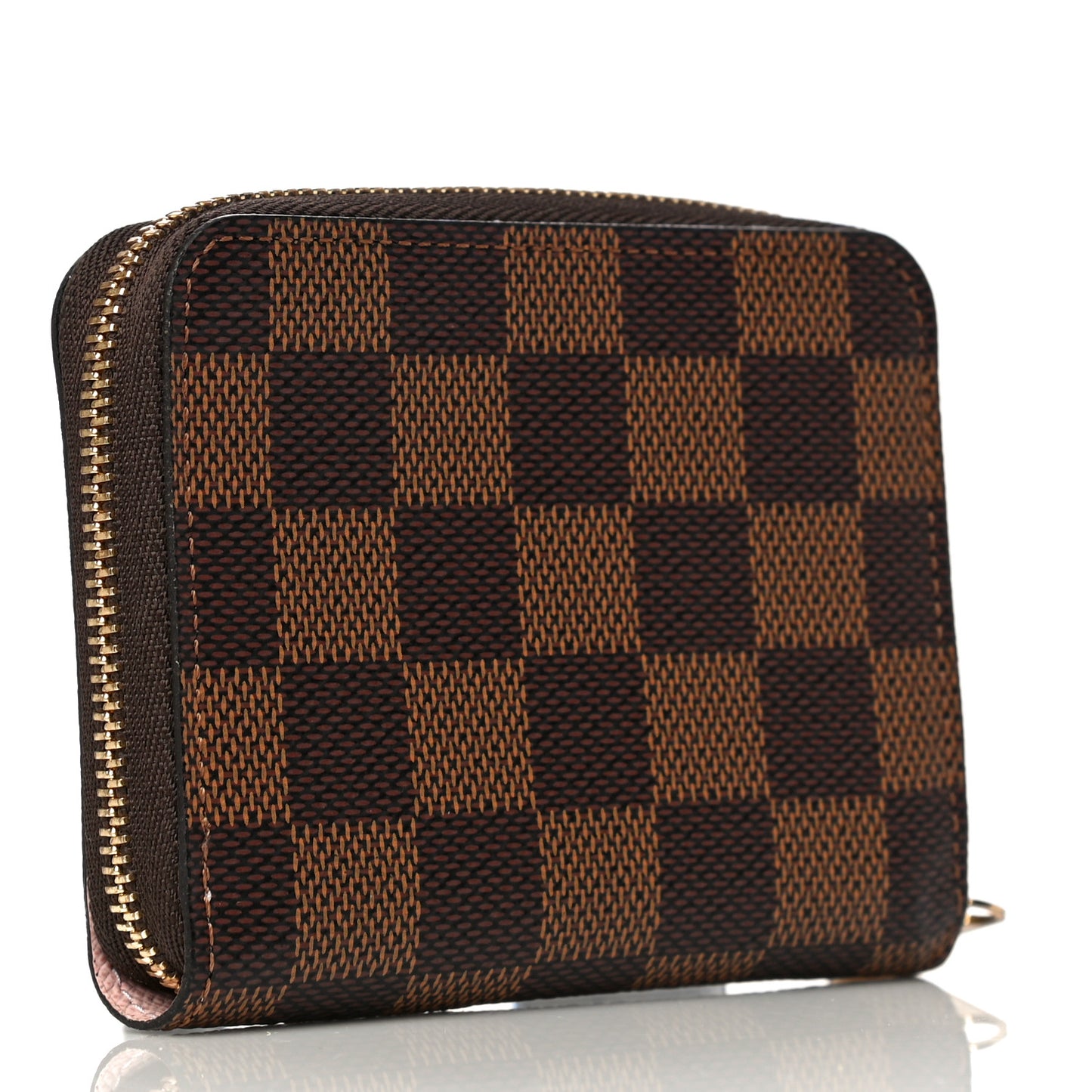 Damier Ebene Zippy Coin Purse Rose Ballerine