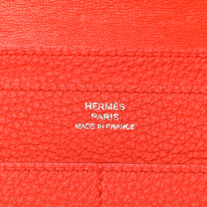 Hermes Togo Dogon Duo Wallet Capucine 7 of 11