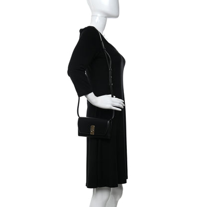 Salvatore Ferragamo Smooth Calfskin Boxyz Mini Crossbody Belt Bag Black 2 of 11