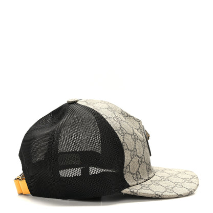 Gucci GG Supreme Monogram Neo Vintage Baseball Hat Beige New Acero 4 of 9