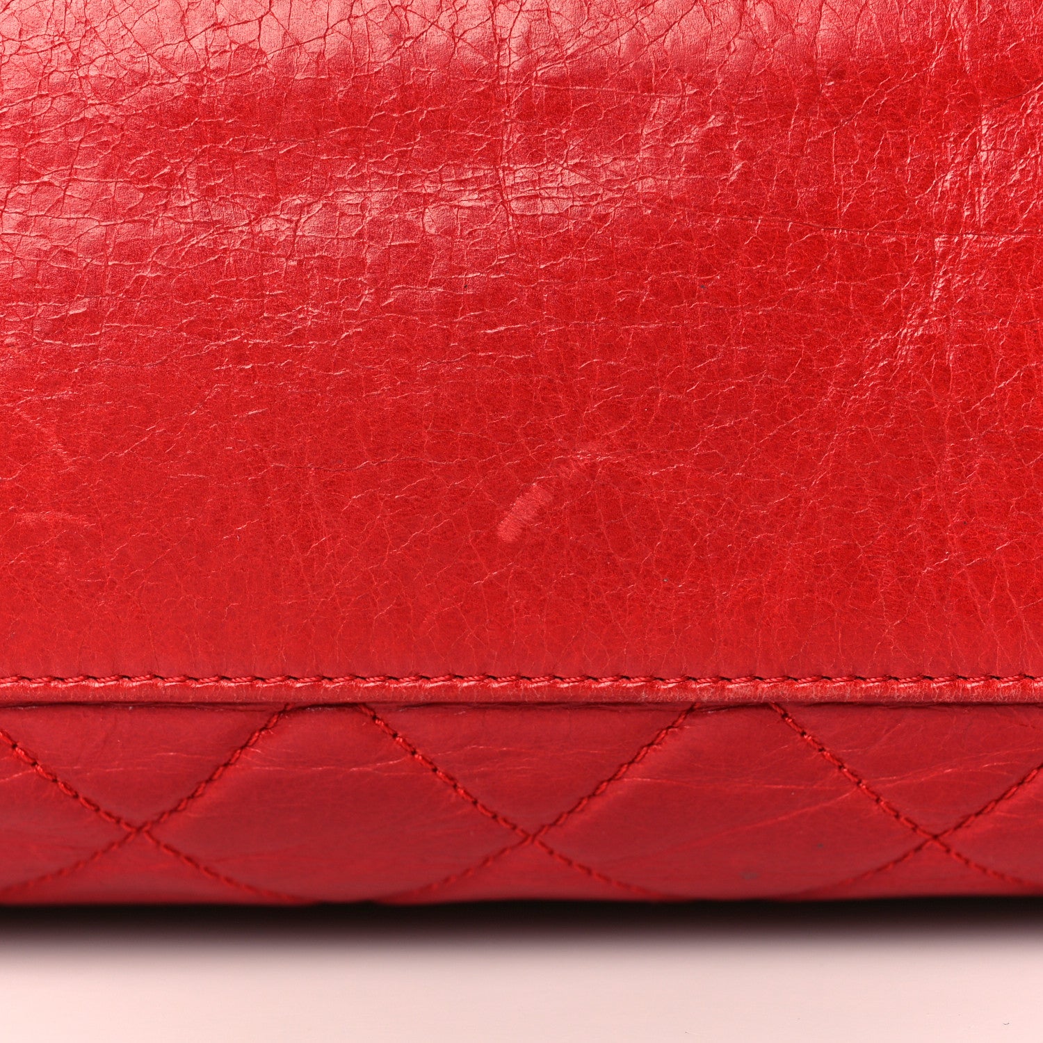 Chanel Glazed Calfskin Hobo Red 10 of 10