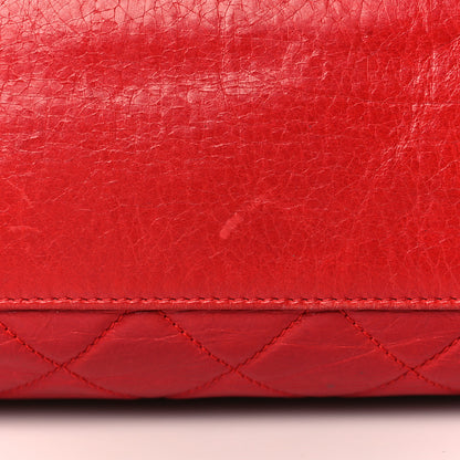 Chanel Glazed Calfskin Hobo Red 10 of 10