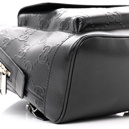 Gucci Calfskin GG Tennis Embossed Backpack Black 9 of 13