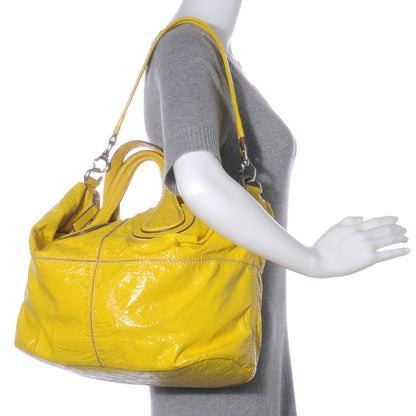 Givenchy Crinkled Patent Leather Medium Nightingale Yellow 2 of 8