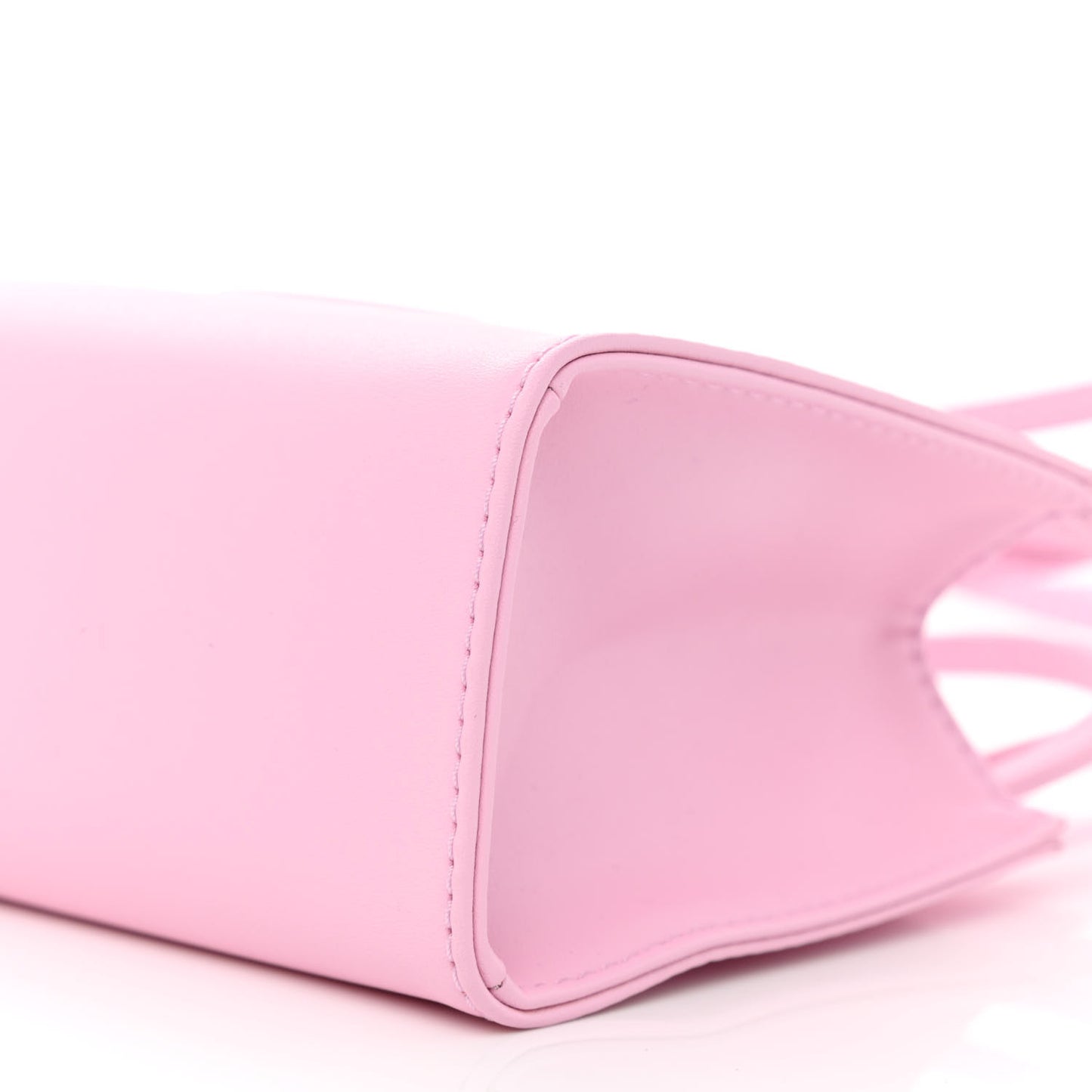 Vegan Leather Small Shopping Bag Bubblegum